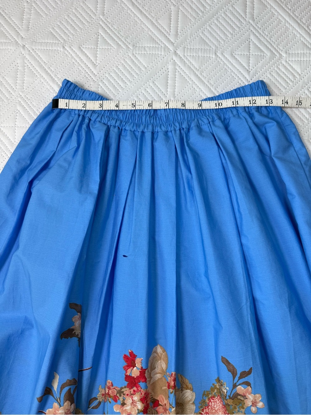 Maeve By Anthropologie Pull-On Circle Skirt In Blue Floral Size XS - Picture 7 of 12